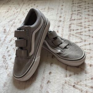 Vans Gray Velcro Sneakers